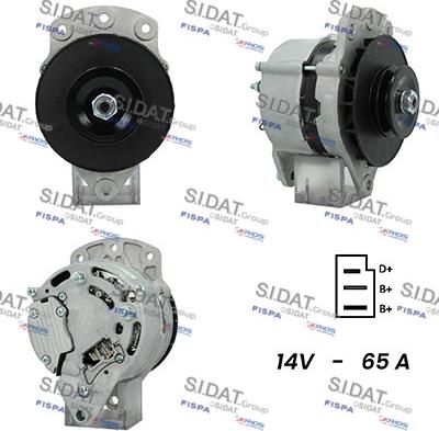 Sidat A12LU0618A2 - Generator alexcarstop-ersatzteile.com