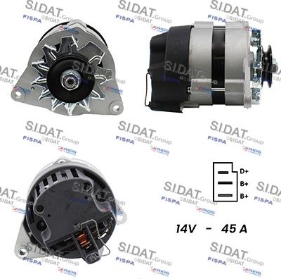 Sidat A12LU0058A2 - Generator alexcarstop-ersatzteile.com