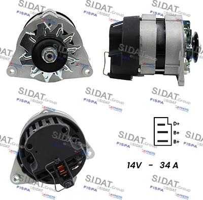 Sidat A12LU0300A2 - Generator alexcarstop-ersatzteile.com