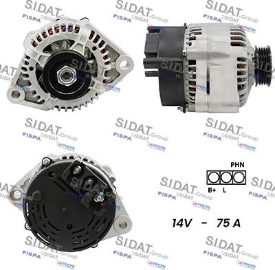 Sidat A12MA0562 - Generator alexcarstop-ersatzteile.com