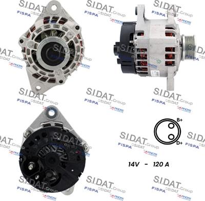 Sidat A12MA0032 - Generator alexcarstop-ersatzteile.com