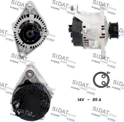 Sidat A12MA1249A2 - Generator alexcarstop-ersatzteile.com