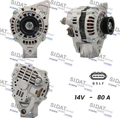 Sidat A12MH0665A2 - Generator alexcarstop-ersatzteile.com