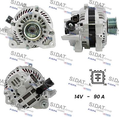 Sidat A12MH0625A2 - Generator alexcarstop-ersatzteile.com