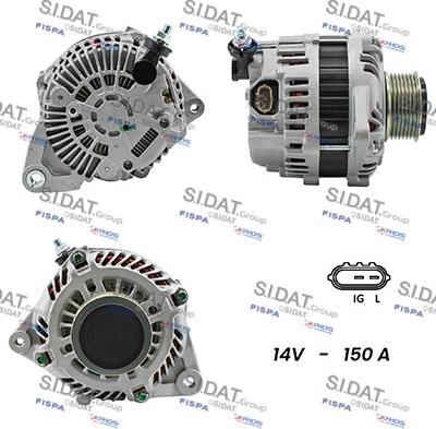 Sidat A12MH0093A2 - Generator alexcarstop-ersatzteile.com