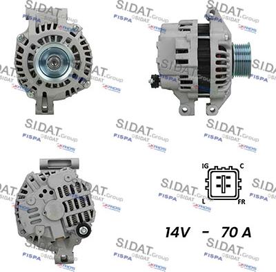 Sidat A12MH0345A2 - Generator alexcarstop-ersatzteile.com