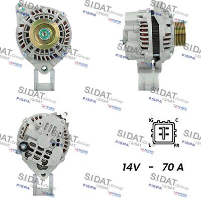 Sidat A12MH0210A2 - Generator alexcarstop-ersatzteile.com