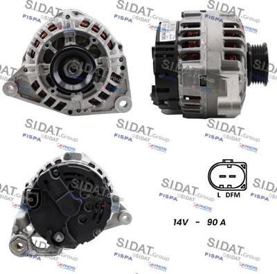 Sidat A12VA0499 - Generator alexcarstop-ersatzteile.com