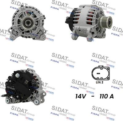 Sidat A12VA0534 - Generator alexcarstop-ersatzteile.com