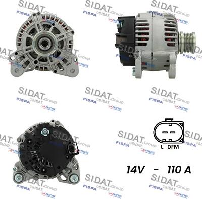 Sidat A12VA0531A2 - Generator alexcarstop-ersatzteile.com