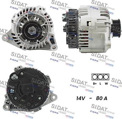 Sidat A12VA0520A2 - Generator alexcarstop-ersatzteile.com