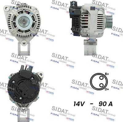 Sidat A12VA0521A2 - Generator alexcarstop-ersatzteile.com