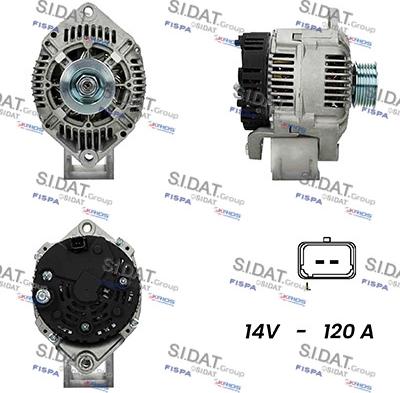 Sidat A12VA0574A2 - Generator alexcarstop-ersatzteile.com