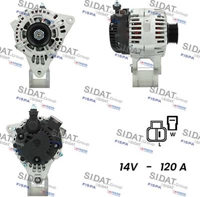 Sidat A12VA0662A2 - Generator alexcarstop-ersatzteile.com