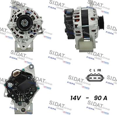 Sidat A12VA0670A2 - Generator alexcarstop-ersatzteile.com