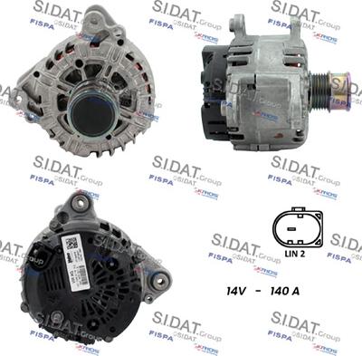 Sidat A12VA0097 - Generator alexcarstop-ersatzteile.com