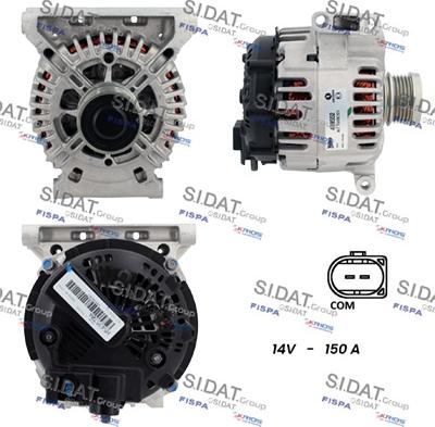 Sidat A12VA0040 - Generator alexcarstop-ersatzteile.com