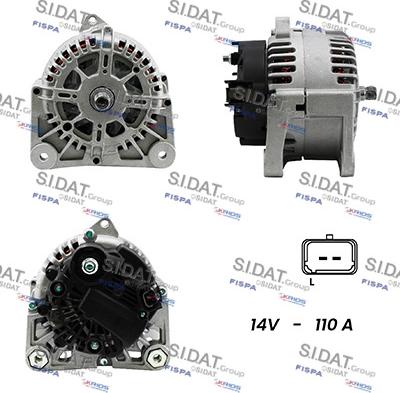 Sidat A12VA0043A2 - Generator alexcarstop-ersatzteile.com