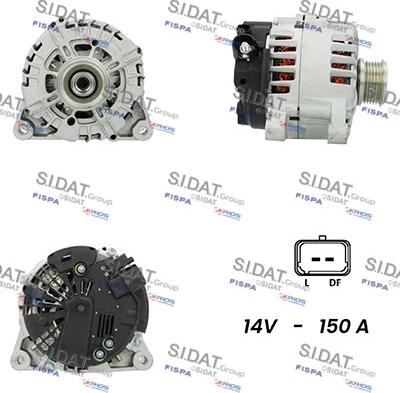 Sidat A12VA0004A2 - Generator alexcarstop-ersatzteile.com