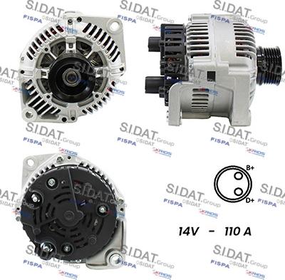 Sidat A12VA0038A2 - Generator alexcarstop-ersatzteile.com