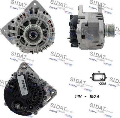 Sidat A12VA0148 - Generator alexcarstop-ersatzteile.com