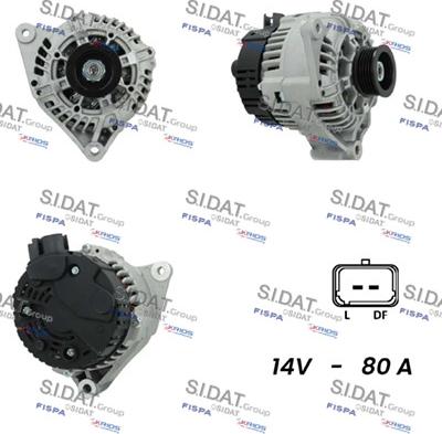 Sidat A12VA0182 - Generator alexcarstop-ersatzteile.com