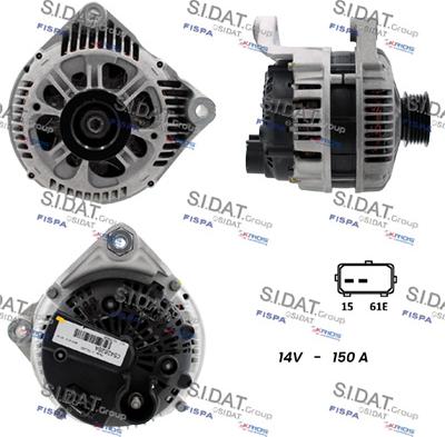 Sidat A12VA0136 - Generator alexcarstop-ersatzteile.com