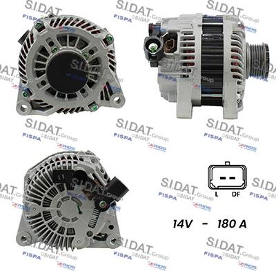 Sidat A12VA0124A2 - Generator alexcarstop-ersatzteile.com