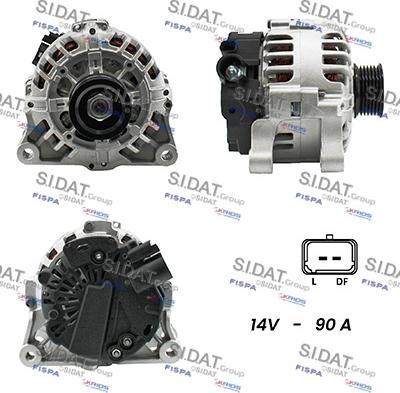 Sidat A12VA0125A2 - Generator alexcarstop-ersatzteile.com