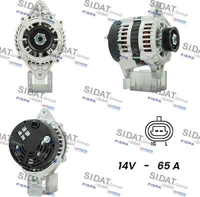 Sidat A12VA0126A2 - Generator alexcarstop-ersatzteile.com