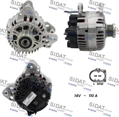 Sidat A12VA0846 - Generator alexcarstop-ersatzteile.com