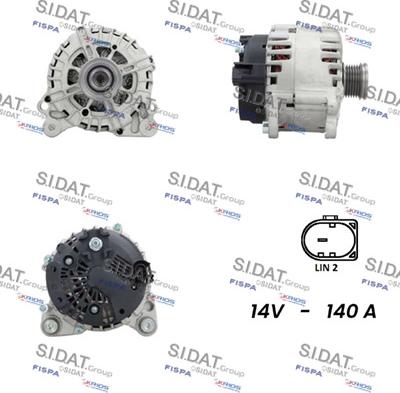 Sidat A12VA0864 - Generator alexcarstop-ersatzteile.com