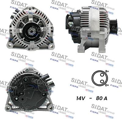 Sidat A12VA0804A2 - Generator alexcarstop-ersatzteile.com