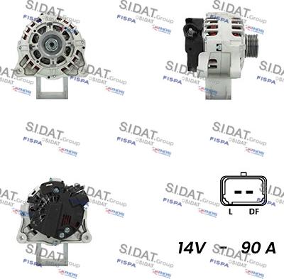 Sidat A12VA0806A2 - Generator alexcarstop-ersatzteile.com