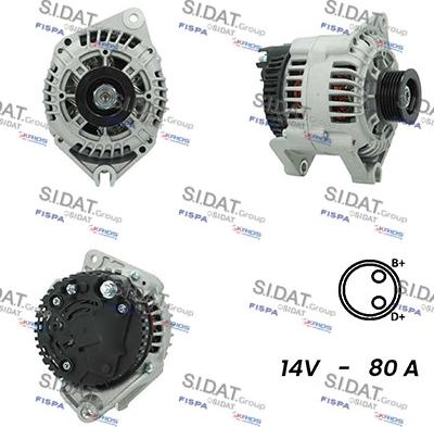 Sidat A12VA0800A2 - Generator alexcarstop-ersatzteile.com