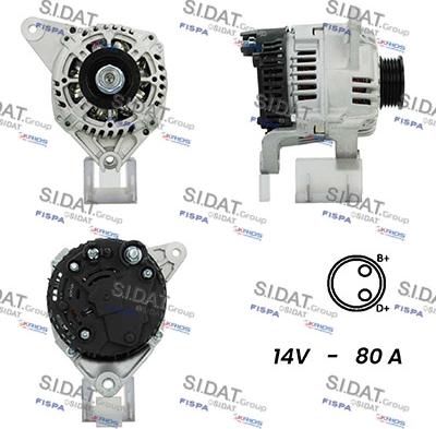 Sidat A12VA0803A2 - Generator alexcarstop-ersatzteile.com