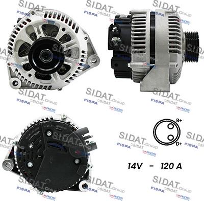 Sidat A12VA0802A2 - Generator alexcarstop-ersatzteile.com