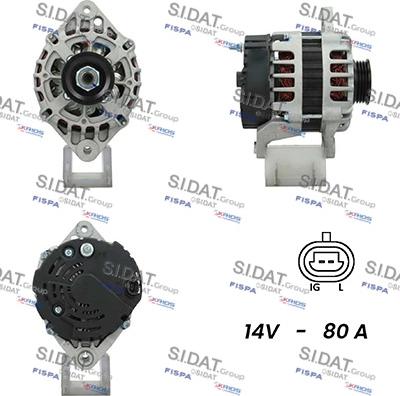 Sidat A12VA0814 - Generator alexcarstop-ersatzteile.com