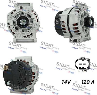 Sidat A12VA0888A2 - Generator alexcarstop-ersatzteile.com