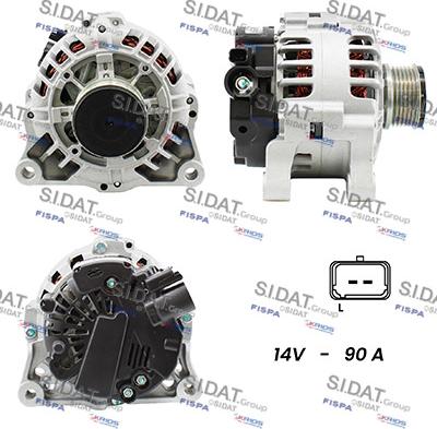 Sidat A12VA0391A2 - Generator alexcarstop-ersatzteile.com