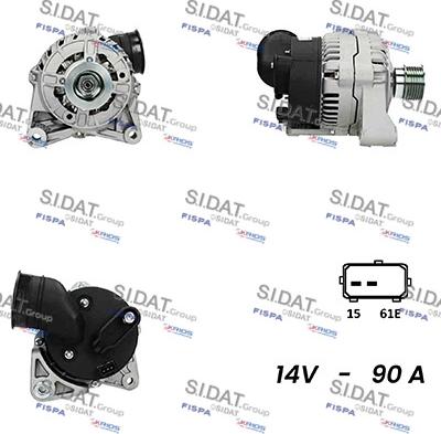 Sidat A12VA0382A2 - Generator alexcarstop-ersatzteile.com