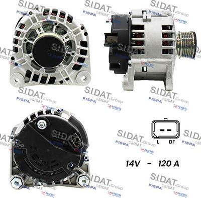 Sidat A12VA0290A2 - Generator alexcarstop-ersatzteile.com