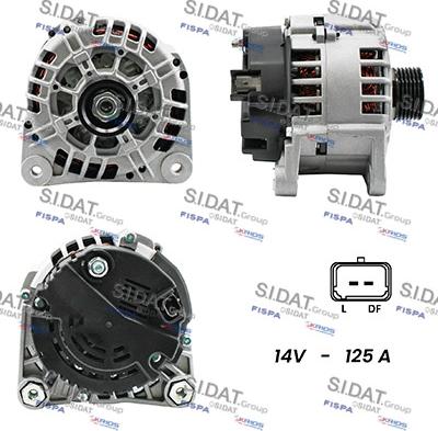 Sidat A12VA0292A2 - Generator alexcarstop-ersatzteile.com