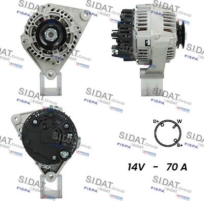 Sidat A12VA0246A2 - Generator alexcarstop-ersatzteile.com