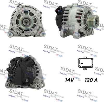 Sidat A12VA0250 - Generator alexcarstop-ersatzteile.com