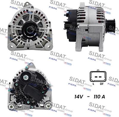 Sidat A12VA0204A2 - Generator alexcarstop-ersatzteile.com