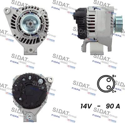 Sidat A12VA0734A2 - Generator alexcarstop-ersatzteile.com