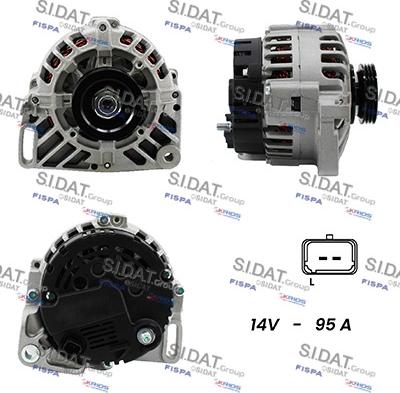 Sidat A12VA1015A2 - Generator alexcarstop-ersatzteile.com