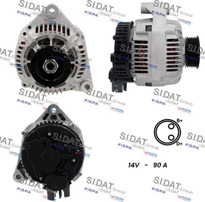 Sidat A12VA1146A2 - Generator alexcarstop-ersatzteile.com