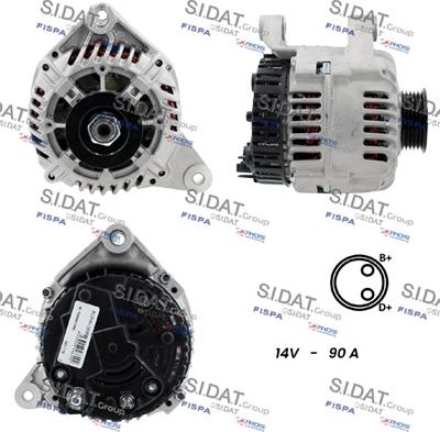 Sidat A12VA1169A2 - Generator alexcarstop-ersatzteile.com